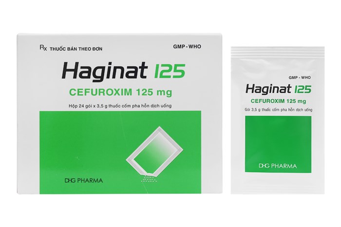 Thuốc Haginat 125 hộp 24 gói x 3.5g thuốc bột pha hỗn dịch uống: Chính  hãng, giá tốt (2021)